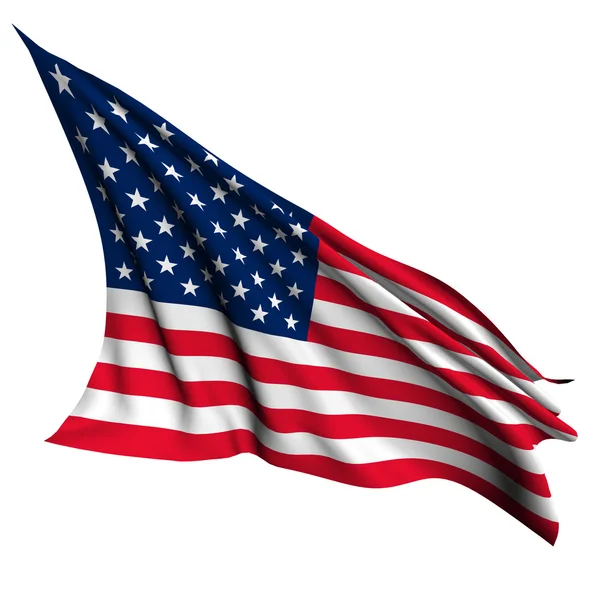 USA zászló render illusztráció — Stock Fotó