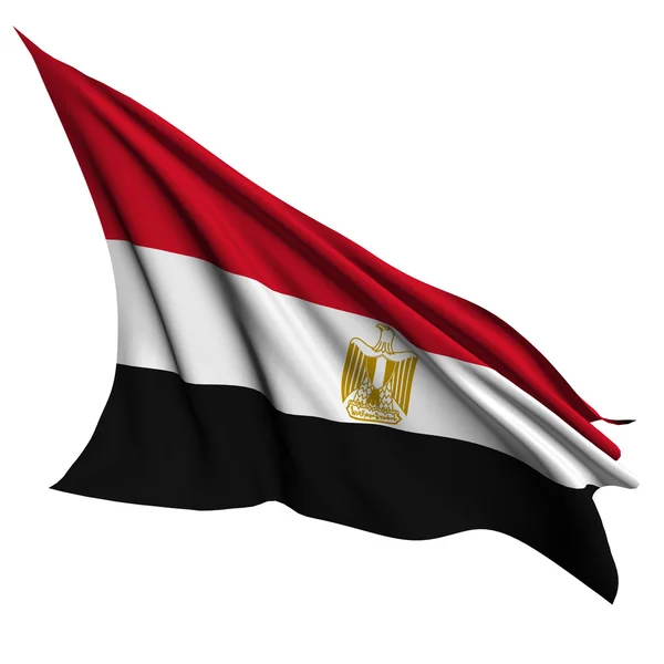Vlag van Egypte renderen illustratie — Stockfoto