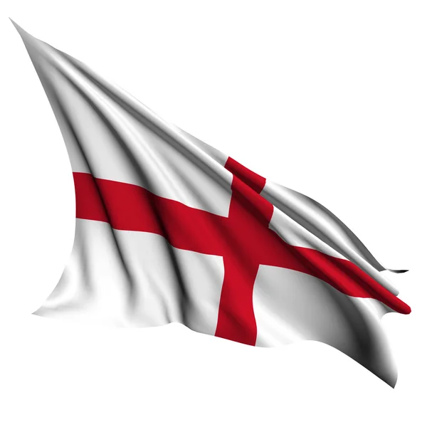 Vlajka Anglie vykreslit obrázek — Stock fotografie