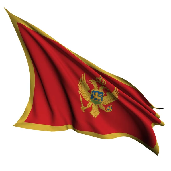 Montenegro Bandera rendir ilustración —  Fotos de Stock