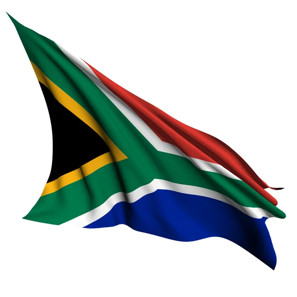 Sydafrika flagga återge illustration — Stockfoto