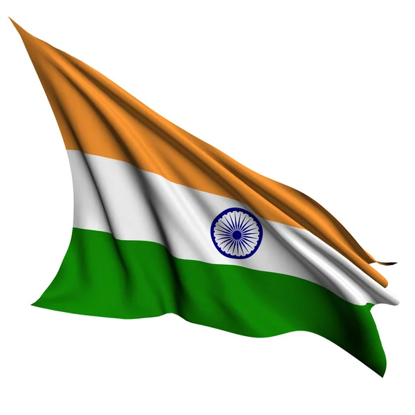 Прапор Індії рендерінгу ілюстрація — стокове фото