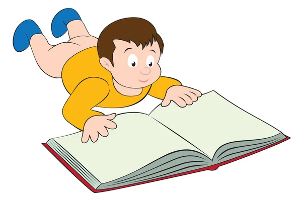 stock vector Child read