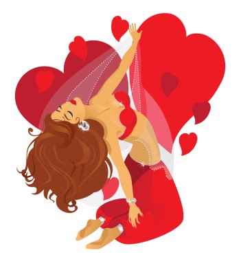 Dancing girl clipart