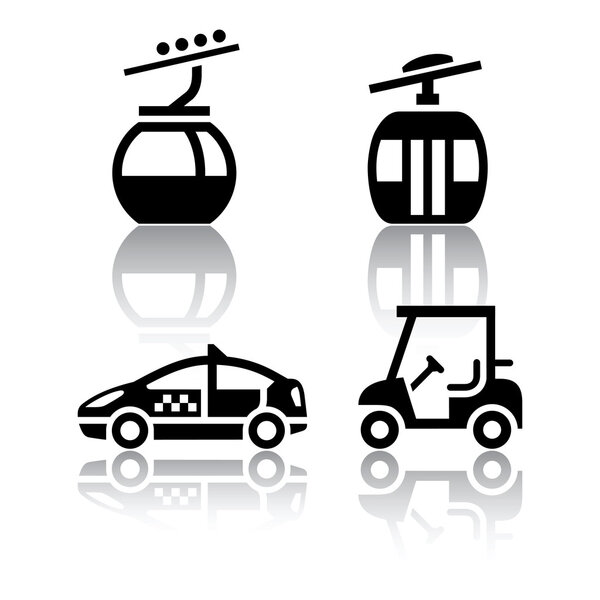 Set of transport icons - sport