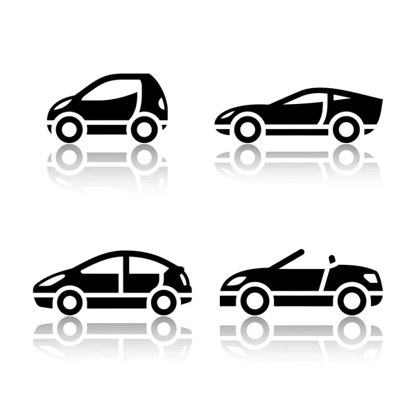 Set von Transport-Symbolen - Fahrzeuge — Stockvektor