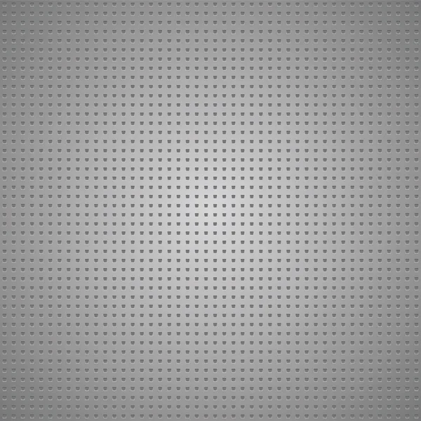Tôle perforée métallique grise structurée — Image vectorielle