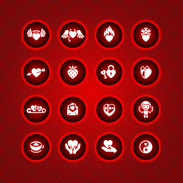 stock vector Set valentine's day icons, vector symbols