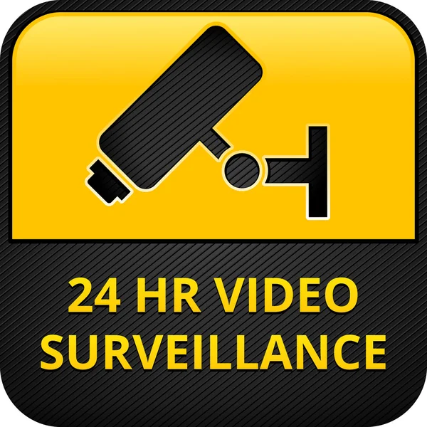 Pictogramas de CCTV, botón web, eps 10 — Vector de stock