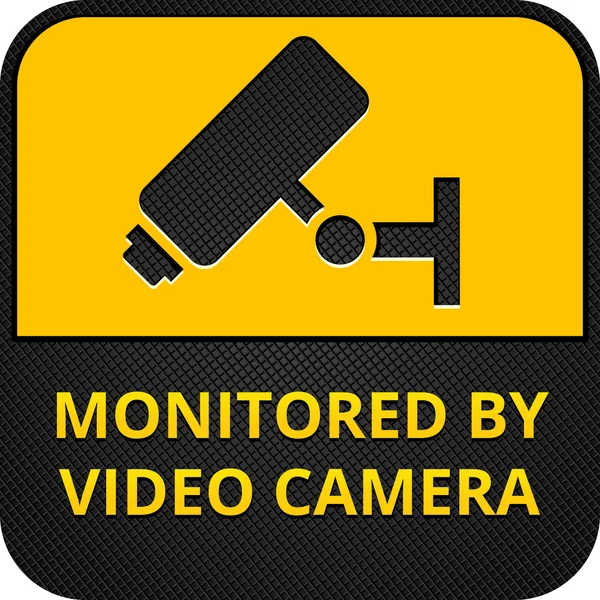 CCTV pictograms, web button, eps 8 — Stock Vector