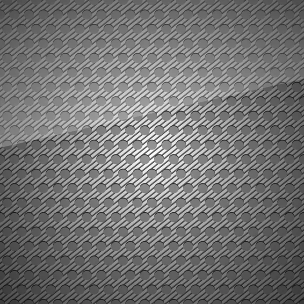 Metalen oppervlak, donker grijze achtergrond geperforeerde plaat, 10eps — Stockvector