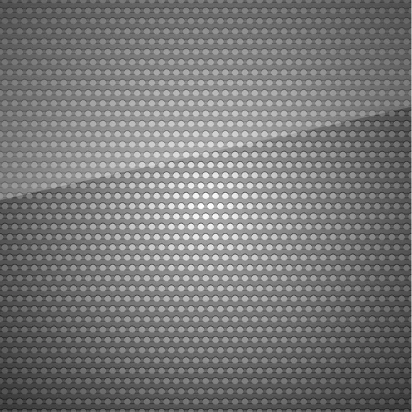 Seamless metal surface, Dark gray background perforated sheet, 10 eps — Stock Vector