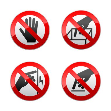 yasak işaretleri - dokunmatik değil ayarla