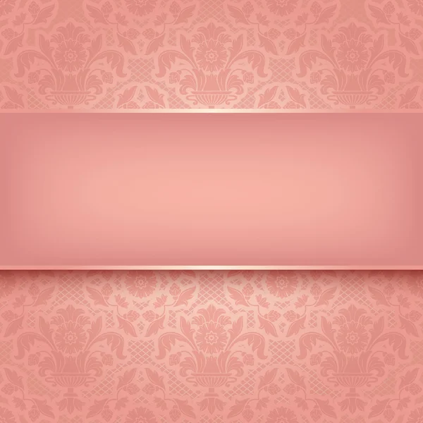 Hintergrund rosa Zierstoff Textur. Vektor Folge 10 — Stockvektor