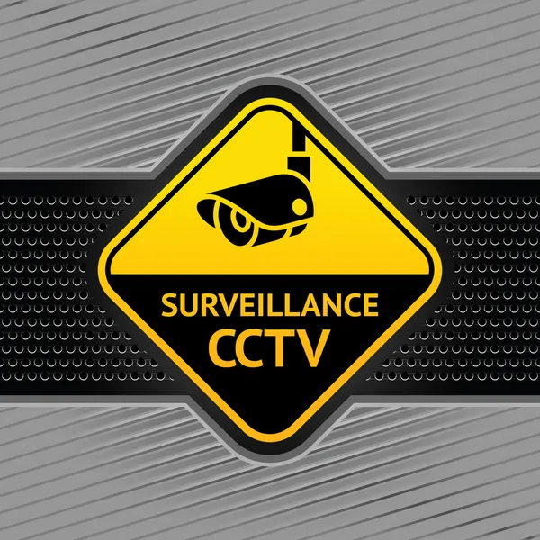 CCTV σύμβολο σε ένα ιστορικό βιομηχανικό πρότυπο — Διανυσματικό Αρχείο