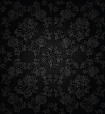 Corduroy dark background, flowers texture fabric clipart