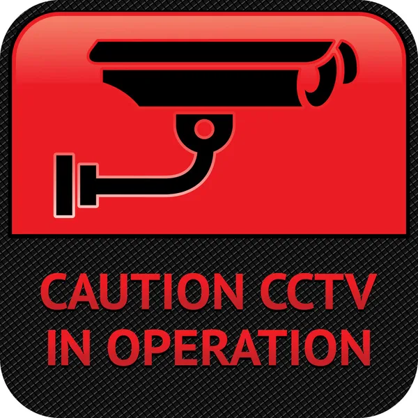 CCTV piktogram, videoövervakning, symbol säkerhet kameran — Stock vektor