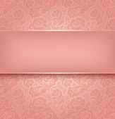 Krajkové pozadí, růžová ozdobná tkanina texturální. Vektor eps 10