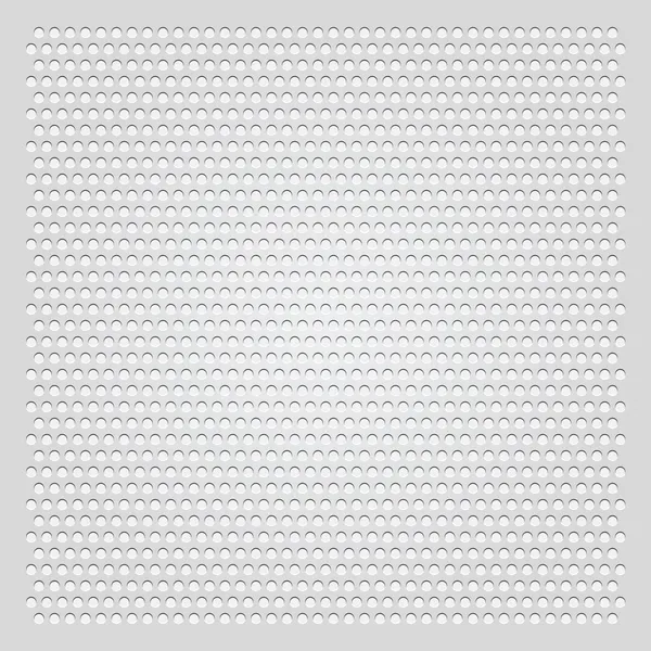 Background gray perforated sheet — Stock Vector