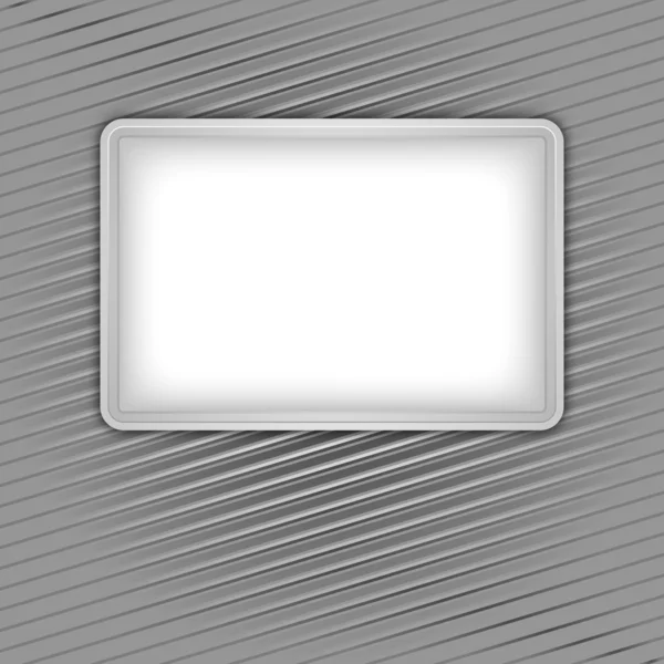 Forma blanca en blanco sobre fondo de pana — Archivo Imágenes Vectoriales