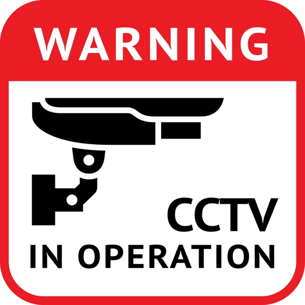 CCTV, pictogram beveiliging camera — Stockvector