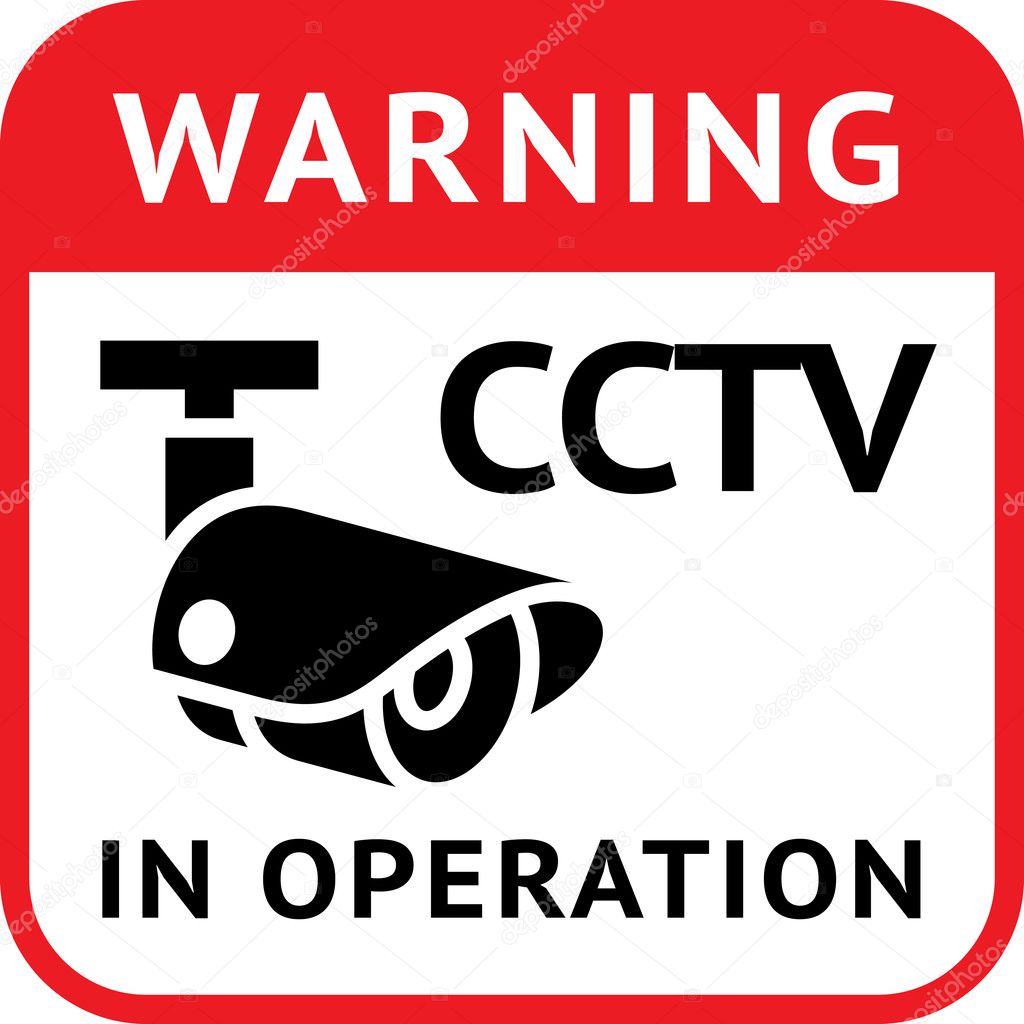 CCTV warning symbol