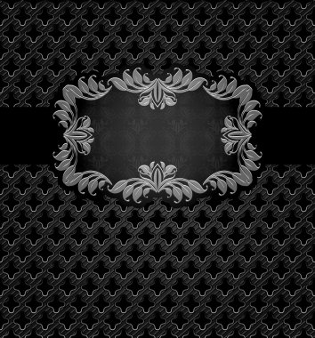 Abstract metal dark frame background clipart