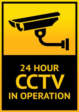 Sign security camera clipart