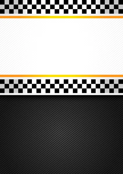 Taxi blank racing background — Stock Vector