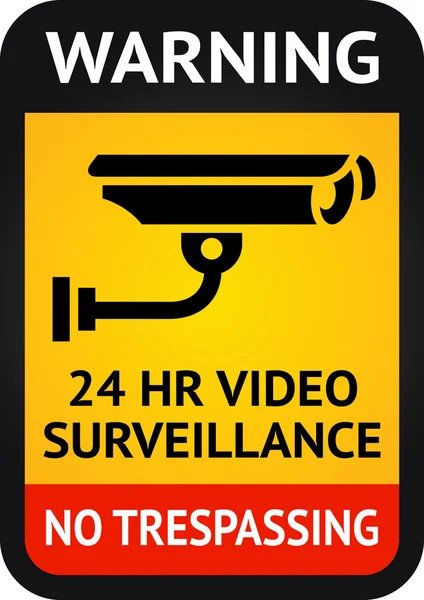 Video surveillance symbol — Stock Vector