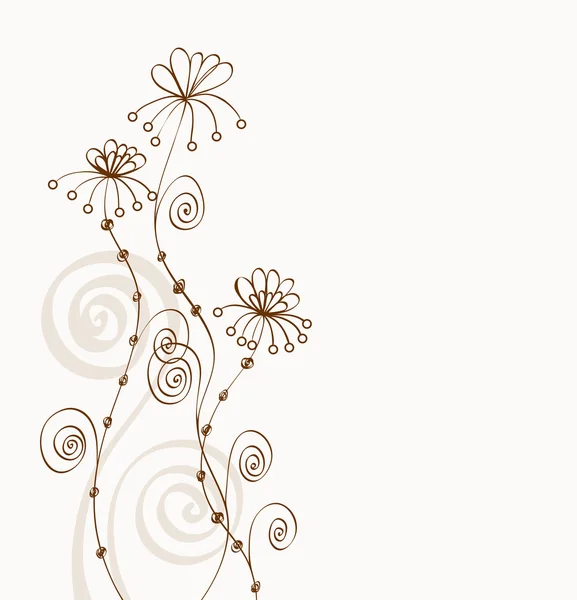 Fantaisie de fleurs — Image vectorielle