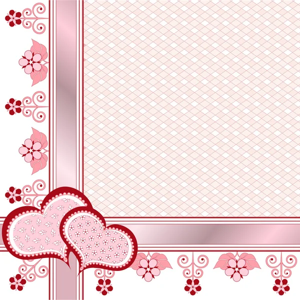 Valentine postcard_frame_3 — Stock Vector