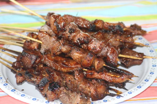 stock image BBQ Pork on Skewer