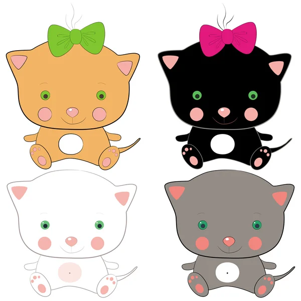 Petits chats — Image vectorielle