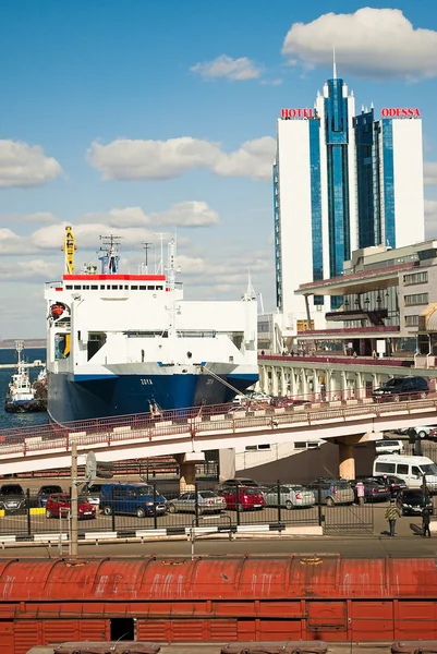 Port w Odessie. — Zdjęcie stockowe