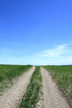 toprak yol gökyüzü tepe