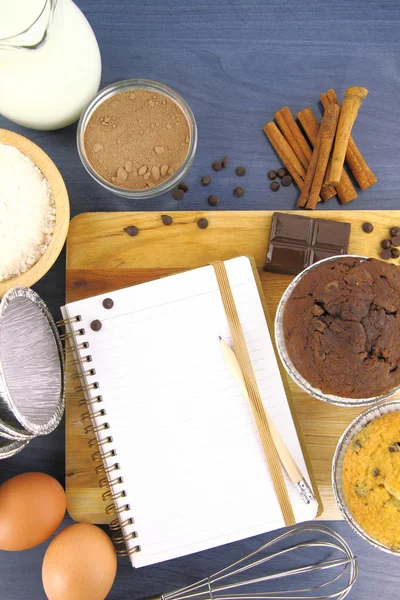 Muffins recipe — Stock Photo, Image