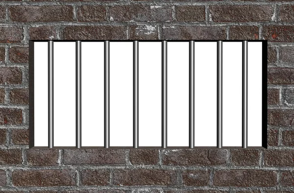 Тюремные бары — стоковое фото