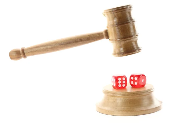 Gambling and Justice — Stock Photo, Image