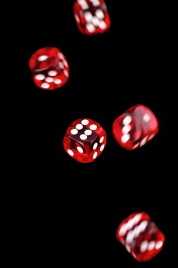 Red dices clipart