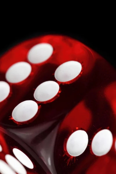 红色骰子背景 — 图库照片