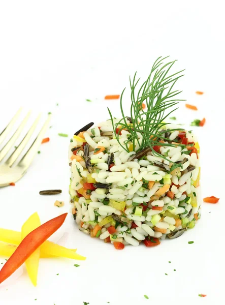 Rice with vegetables — Stock Photo, Image