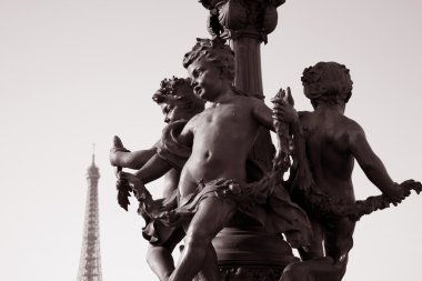 Pont Alexandre III Bridge with the Eiffel Tower, Paris clipart