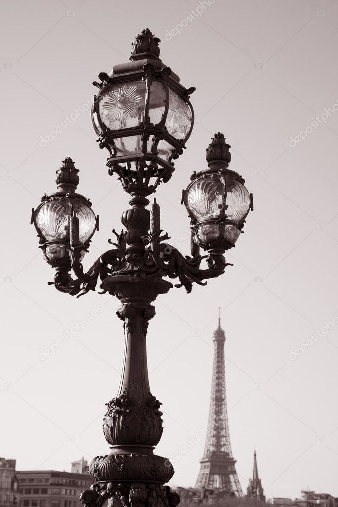 Pont Alexandre III Bridge with the Eiffel Tower, Paris