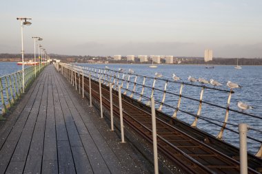 Hythe Pier in Southampton clipart