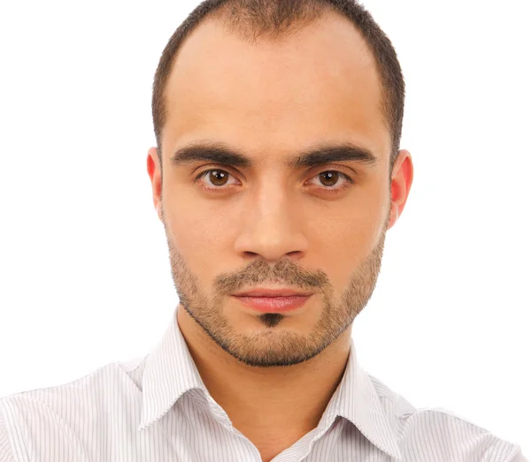 Guapo hombre sonriente. Aislado sobre fondo blanco . —  Fotos de Stock