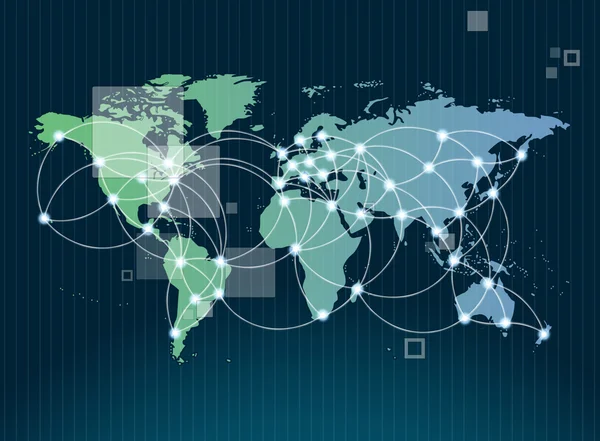 Globální sítě symbol představovat mezinárodní komunikace — Stock fotografie