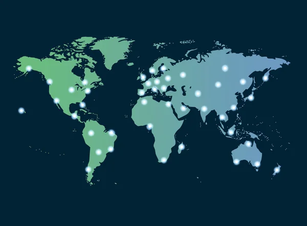 Globales Netzwerk Symbol der internationalen Kommunikation mit — Stockfoto
