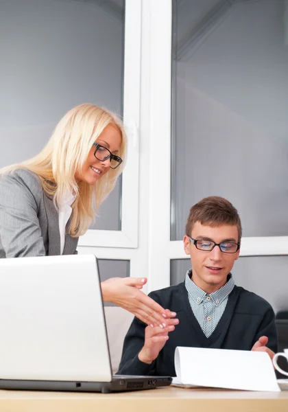 Young successful business are working in the office. — Stock Photo, Image