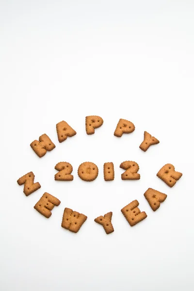 Happy New Year 2012 Biscuits II — Stock Photo, Image